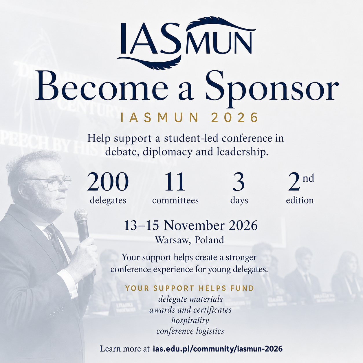 Become a Sponsor of IASMUN 2026