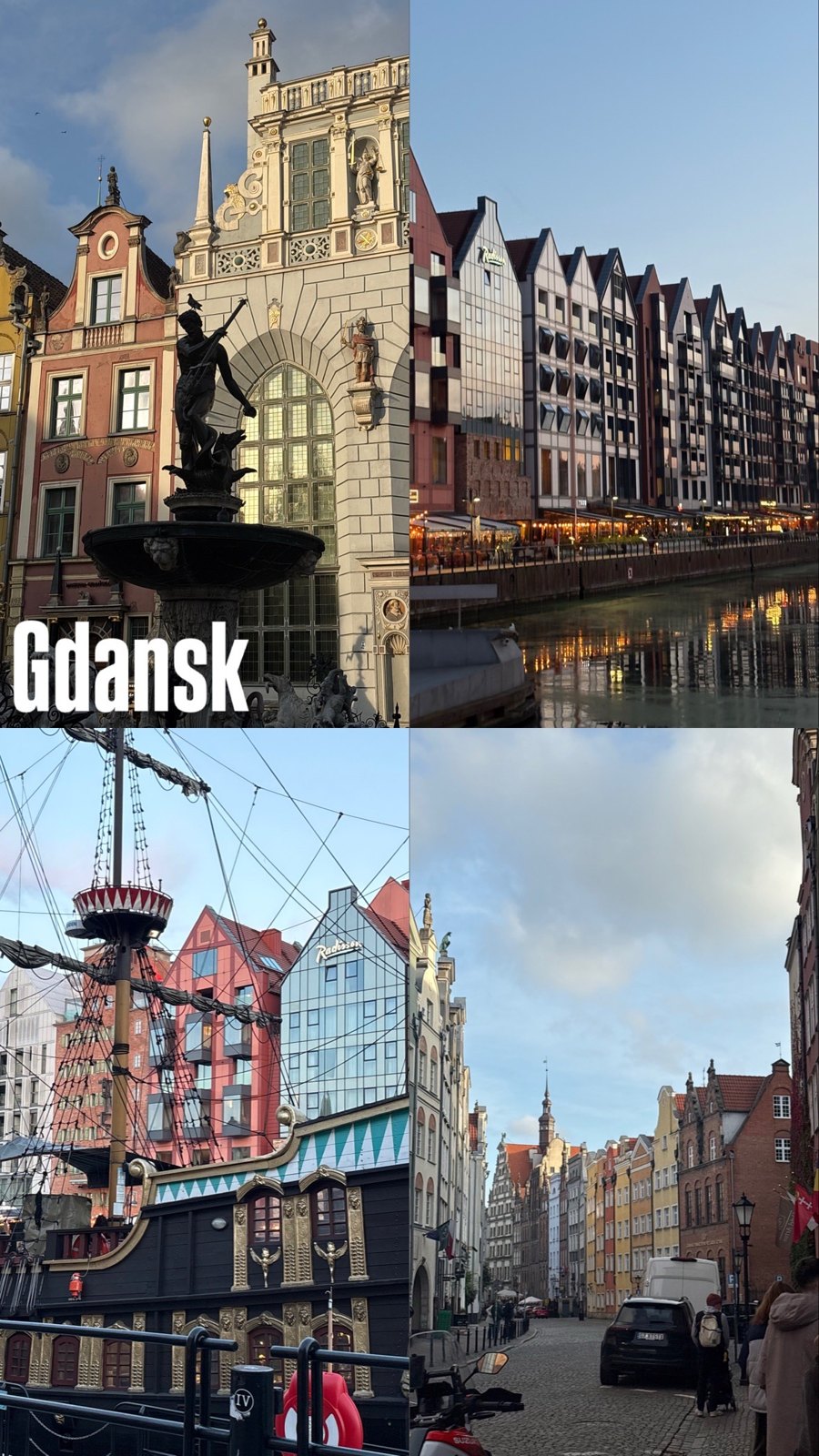 Views of Gdańsk during the CAS trip