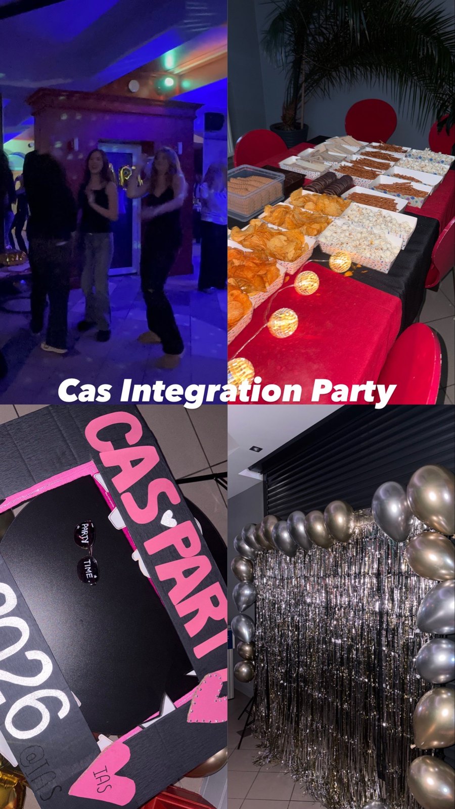 Collage from the CAS integration party