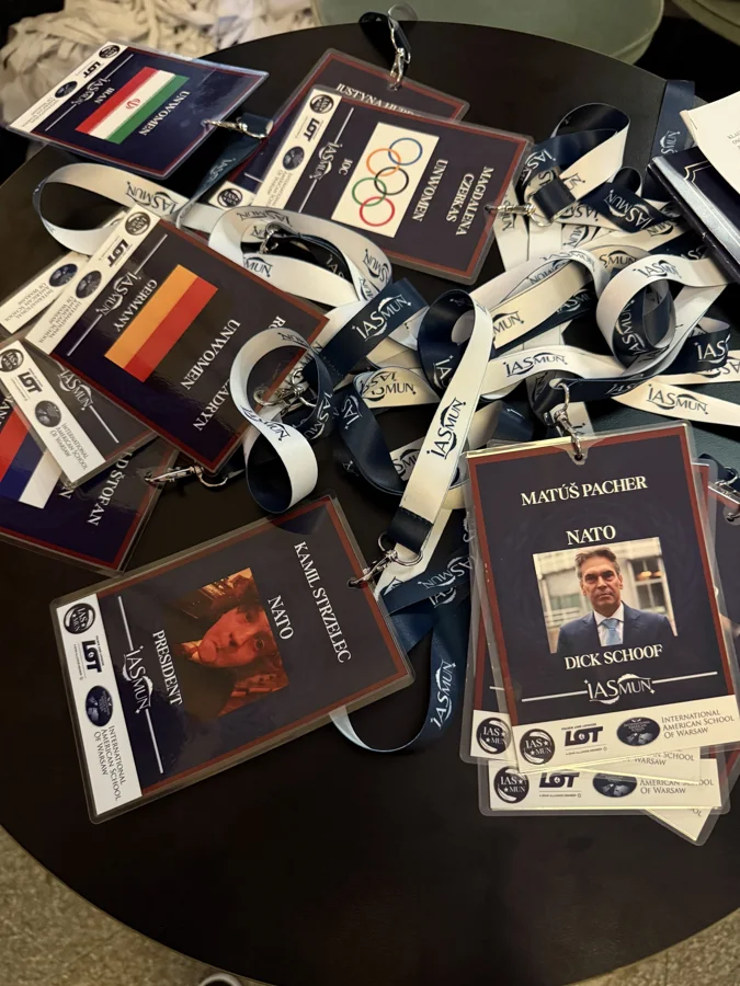Delegate badges, IASMUN 2025