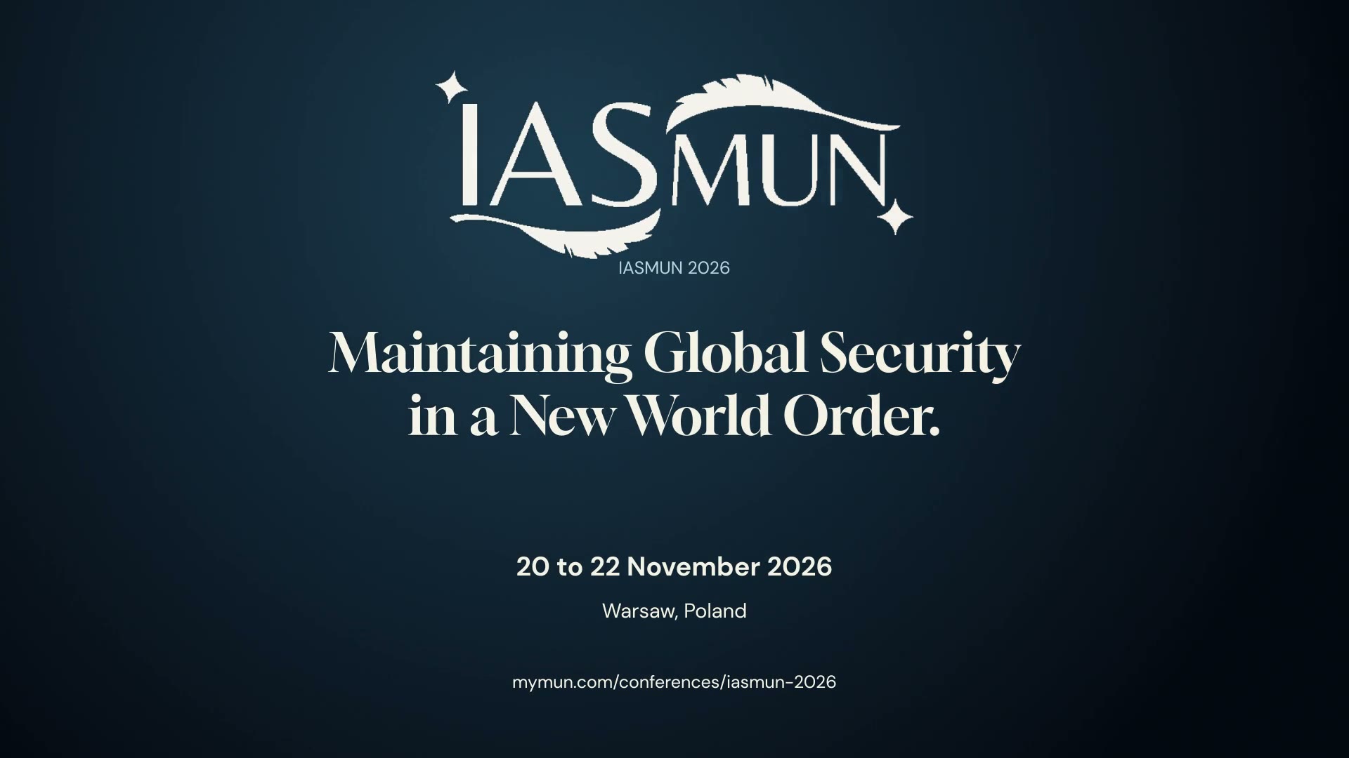 IASMUN 2026 invitation with the conference logo
